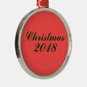 Weihnachtsfeiertag Personalisiertes Ornament (Rechts)