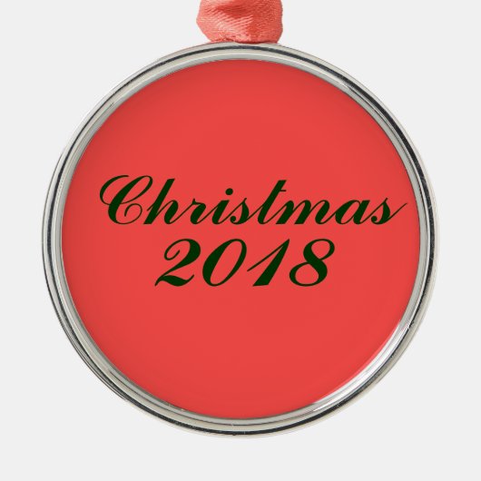 Weihnachtsfeiertag Personalisiertes Ornament (Vorne)