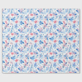 Weihnachtsfeiertag Poinsettia Blume Muster Geschenkpapier (Flach)