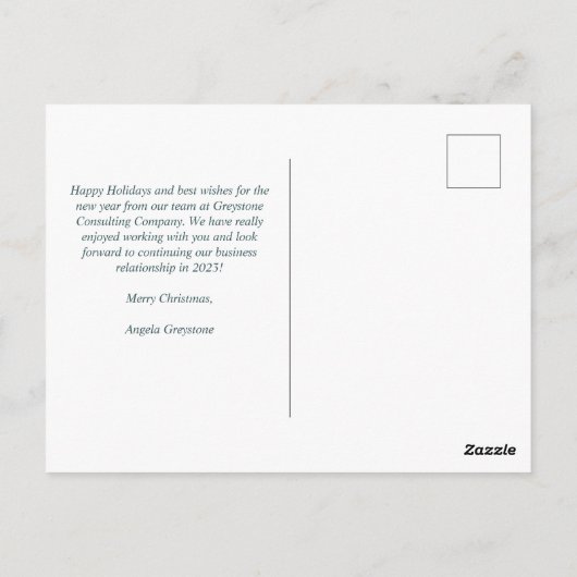 Weihnachtsfeiertag Poinsettia Blumenmarkt Postkarte (Rückseite)