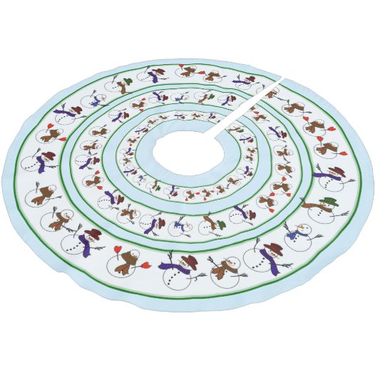 Weihnachtsfeiertag Polyester Weihnachtsbaumdecke (Schrägansicht)