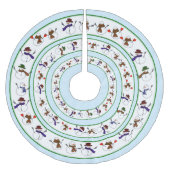 Weihnachtsfeiertag Polyester Weihnachtsbaumdecke (Vorderseite)