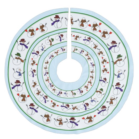 Weihnachtsfeiertag Polyester Weihnachtsbaumdecke (Vorderseite)