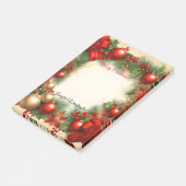 Weihnachtsfeiertag Post-it Klebezettel (angewinkelt)