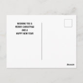 Weihnachtsfeiertag Postkarte (Rückseite)