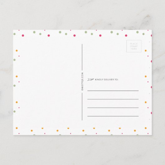 Weihnachtsfeiertag Postkarte (Rückseite)