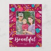 Weihnachtsfeiertag Postkarte (Vorderseite)