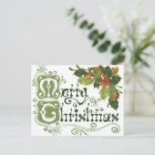 Weihnachtsfeiertag Postkarte (Stehend Vorderseite)