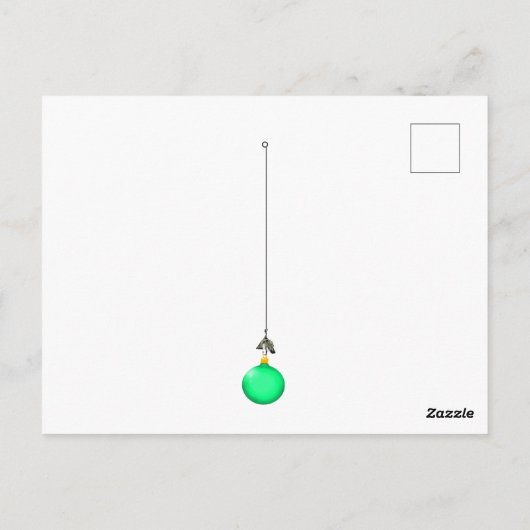 Weihnachtsfeiertag Postkarte (Rückseite)