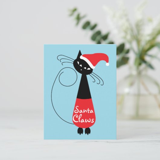 Weihnachtsfeiertag Postkarte (Stehend Vorderseite)