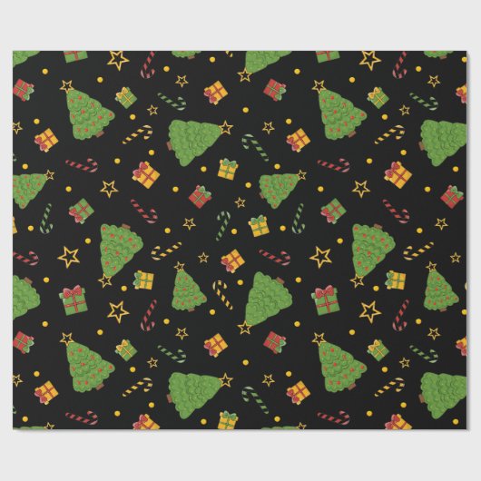 Weihnachtsfeiertag Print Geschenkpapier (Flach)