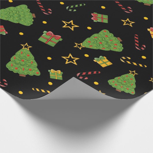 Weihnachtsfeiertag Print Geschenkpapier (Ecke)