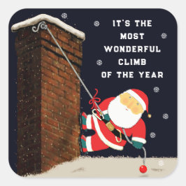 Weihnachtsfeiertag Quadratischer Aufkleber