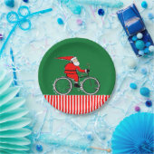 Weihnachtsfeiertag Radfahrer Pappteller (Party)