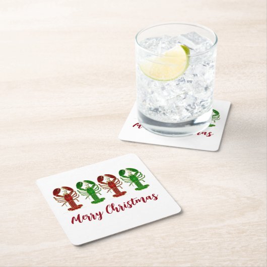 Weihnachtsfeiertag Rechteckiger Pappuntersetzer (Vor Ort)