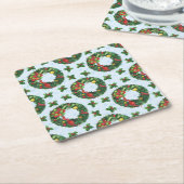 Weihnachtsfeiertag Rechteckiger Pappuntersetzer (angewinkelt)