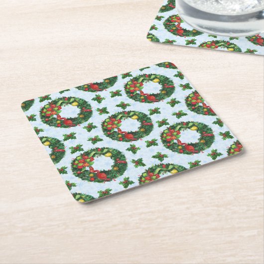 Weihnachtsfeiertag Rechteckiger Pappuntersetzer (angewinkelt)