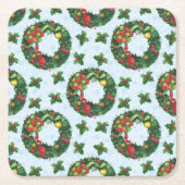 Weihnachtsfeiertag Rechteckiger Pappuntersetzer (Vorderseite)