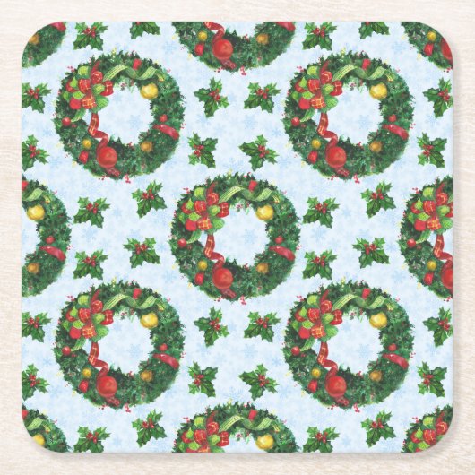 Weihnachtsfeiertag Rechteckiger Pappuntersetzer (Vorderseite)