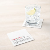 Weihnachtsfeiertag Rechteckiger Pappuntersetzer (Vor Ort)