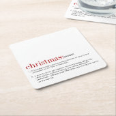 Weihnachtsfeiertag Rechteckiger Pappuntersetzer (angewinkelt)