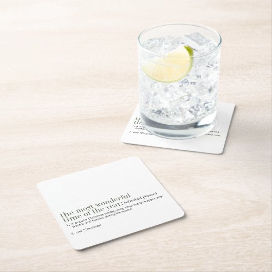 Weihnachtsfeiertag Rechteckiger Pappuntersetzer (Vor Ort)