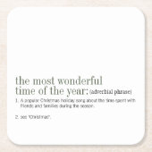 Weihnachtsfeiertag Rechteckiger Pappuntersetzer (Vorderseite)