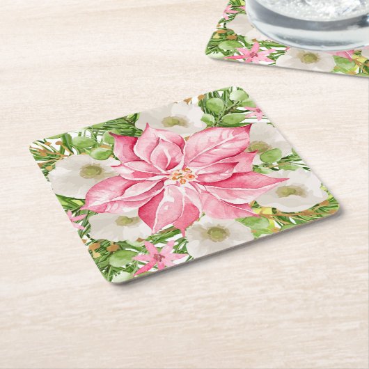 Weihnachtsfeiertag Rechteckiger Pappuntersetzer (angewinkelt)