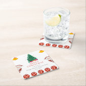 Weihnachtsfeiertag Rechteckiger Pappuntersetzer (Vor Ort)