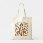Weihnachtsfeiertag Reindeers Tragetasche (Rückseite)