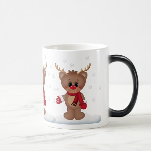 Weihnachtsfeiertag Rentier Morphing Tasse (Rechts)