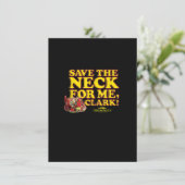 Weihnachtsfeiertag Rettete den Neck Clark Einladung (Stehend Vorderseite)