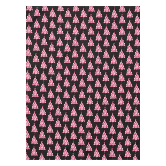 Weihnachtsfeiertag Rosa Baum Tischdecke (Vorderseite)