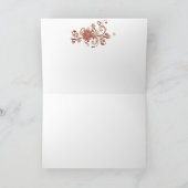 Weihnachtsfeiertag - Rot/Goldglücklicher Feiertag Feiertagskarte (Innenseite)