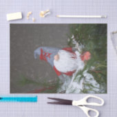 Weihnachtsfeiertag Rot Grau Rustikaler Gnome Seidenpapier (Handwerk)