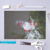 Weihnachtsfeiertag Rot Grau Rustikaler Gnome Seidenpapier (Handwerk)