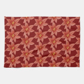 Weihnachtsfeiertag Rot Poinsettia Geschirrtuch (Horizontal)