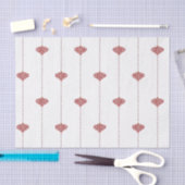 Weihnachtsfeiertag Rot Streifen Ornamente Seidenpapier (Handwerk)