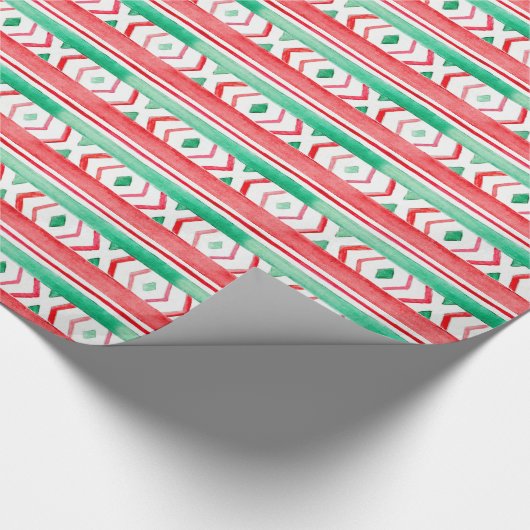 Weihnachtsfeiertag rot und grün geschenkpapier (Ecke)