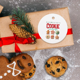 Weihnachtsfeiertag Rotes Grün Cookie Exchange Part Geschenkanhänger