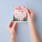 Weihnachtsfeiertag Rotes Winter Wonderland INVITE Flyer (Gruppe)