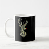 Weihnachtsfeiertag Rudolf Reindeer Red Nose Camouf Kaffeetasse (Links)