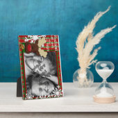 Weihnachtsfeiertag Rudolph Foto Frame Geschenk Fotoplatte (Seite)