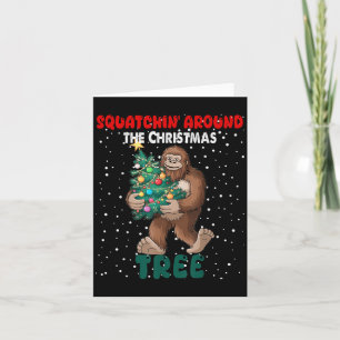 Weihnachtsfeiertag rund um das Weihnachtsfest Karte