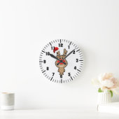 Weihnachtsfeiertag Runde Wanduhr (Zuhause)