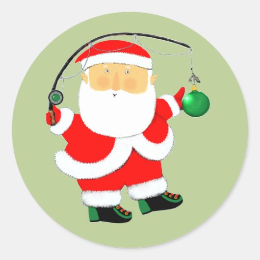 Weihnachtsfeiertag Runder Aufkleber (Vorderseite)