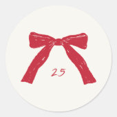 Weihnachtsfeiertag Runder Aufkleber (Vorderseite)