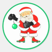 Weihnachtsfeiertag Runder Aufkleber (Vorderseite)