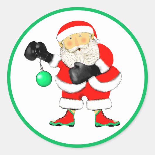 Weihnachtsfeiertag Runder Aufkleber (Vorderseite)