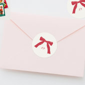 Weihnachtsfeiertag Runder Aufkleber